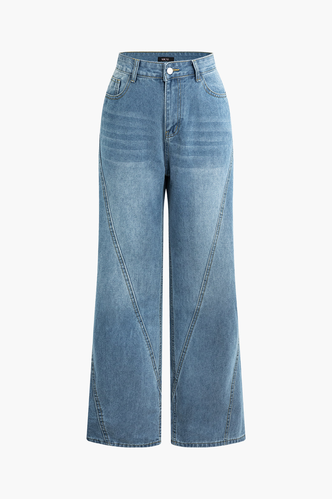 High-Waisted Wide Leg Jeans