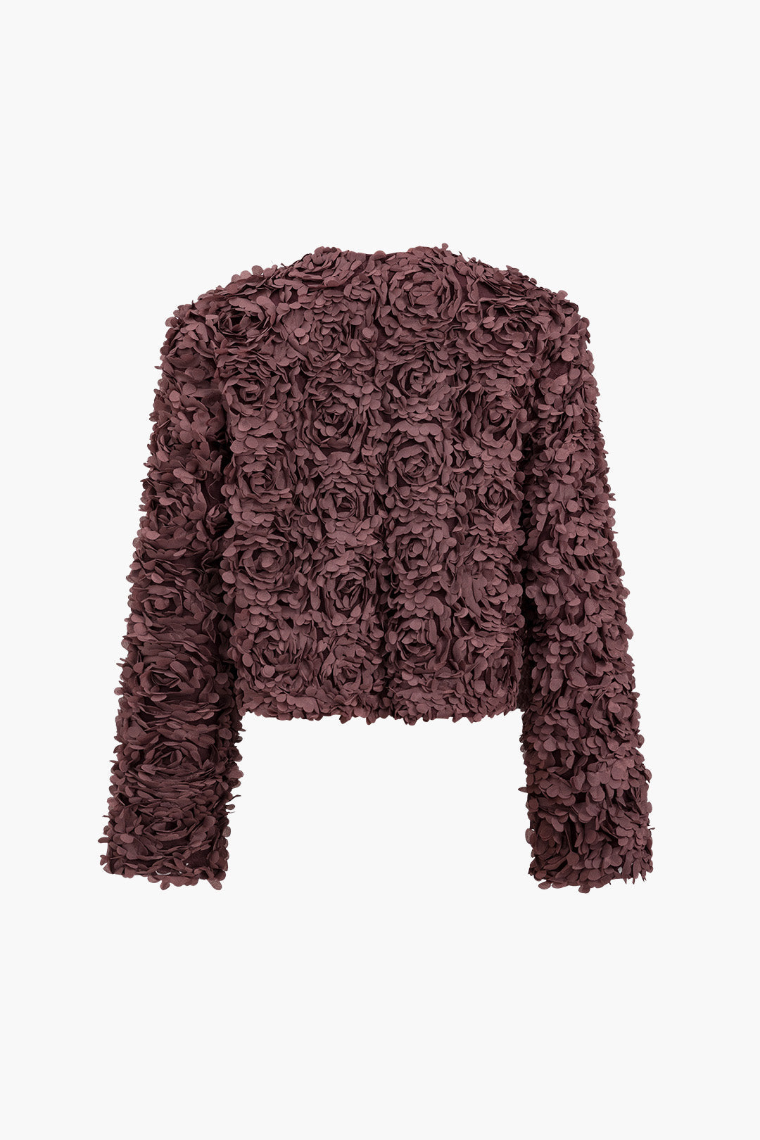 Solid Appliques Textured Jacket