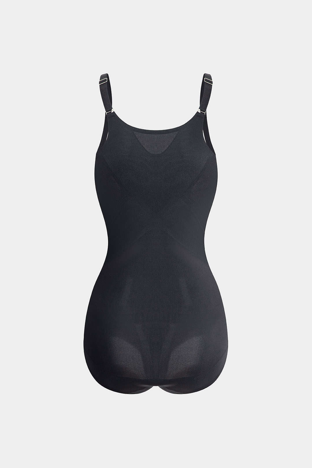 Faux Leather Bustier Slip Shapewear