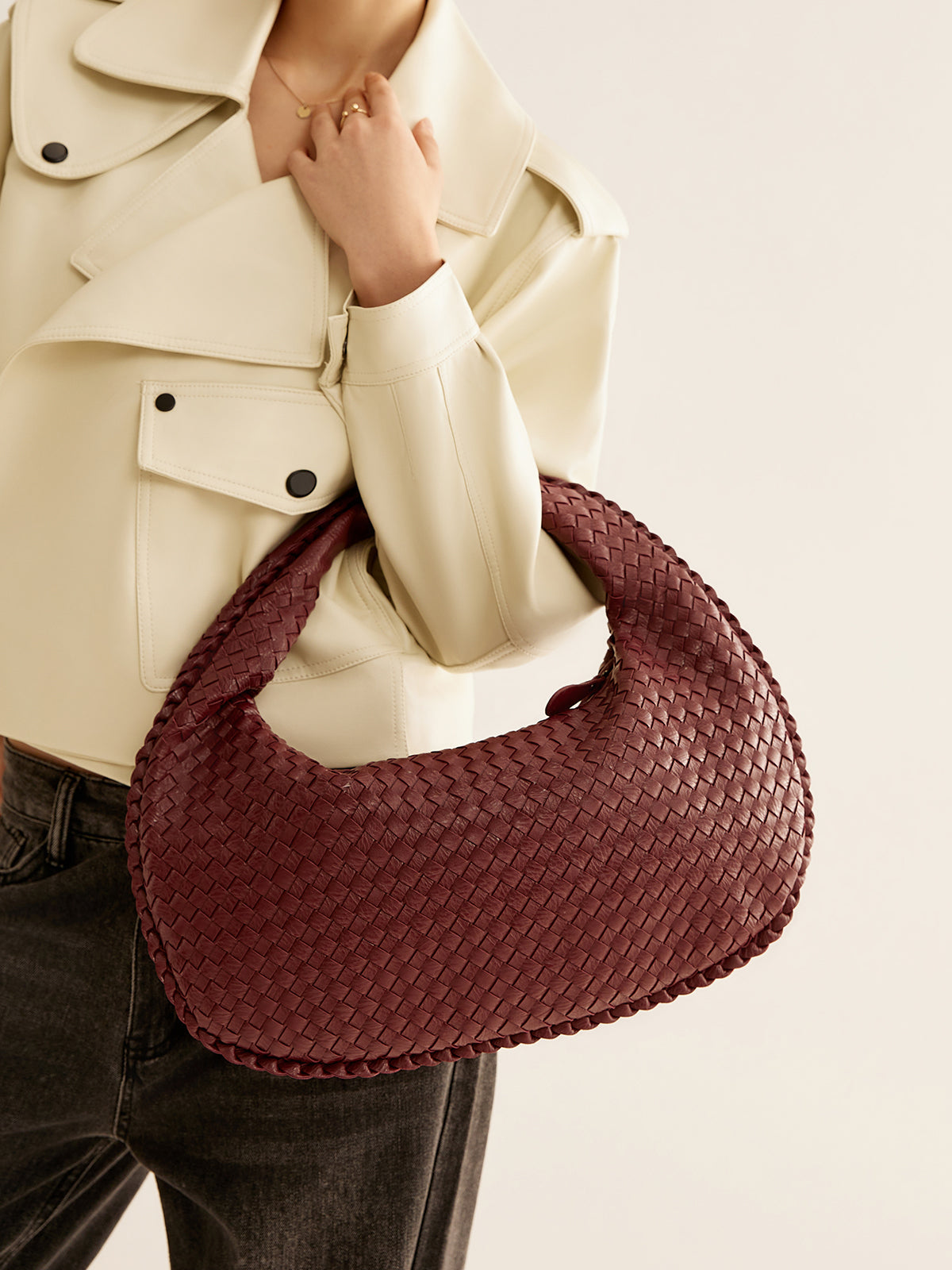 Woven Shoulder Bag