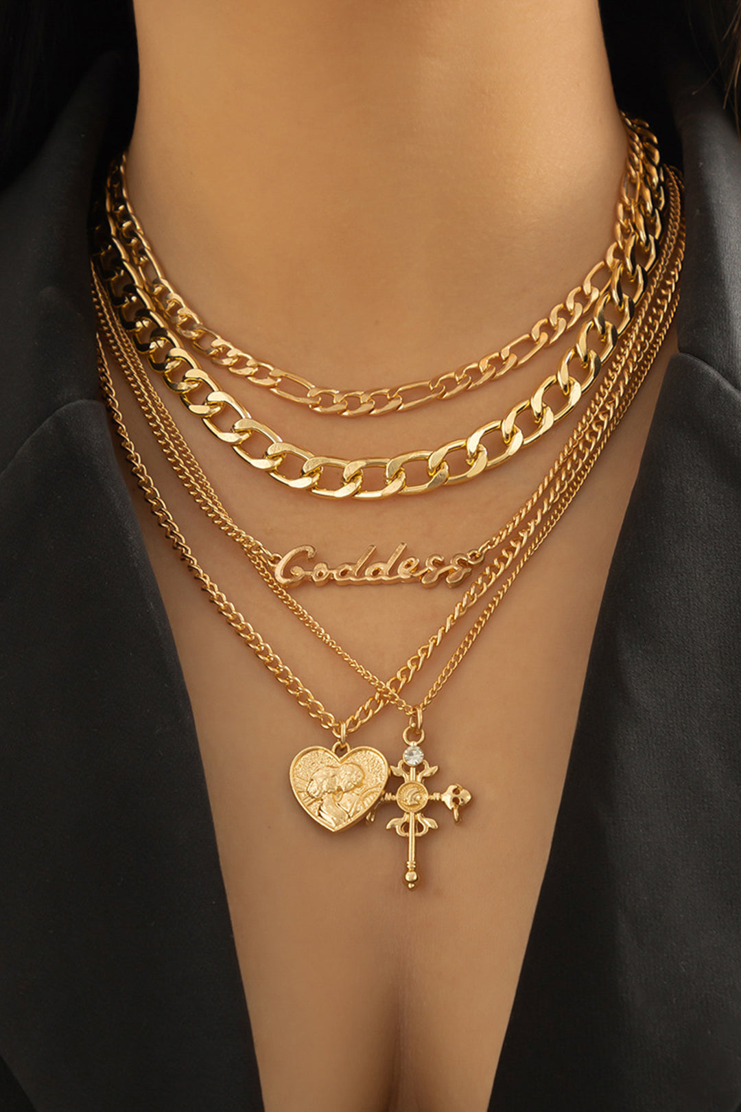 Goddess Layered Necklace Set