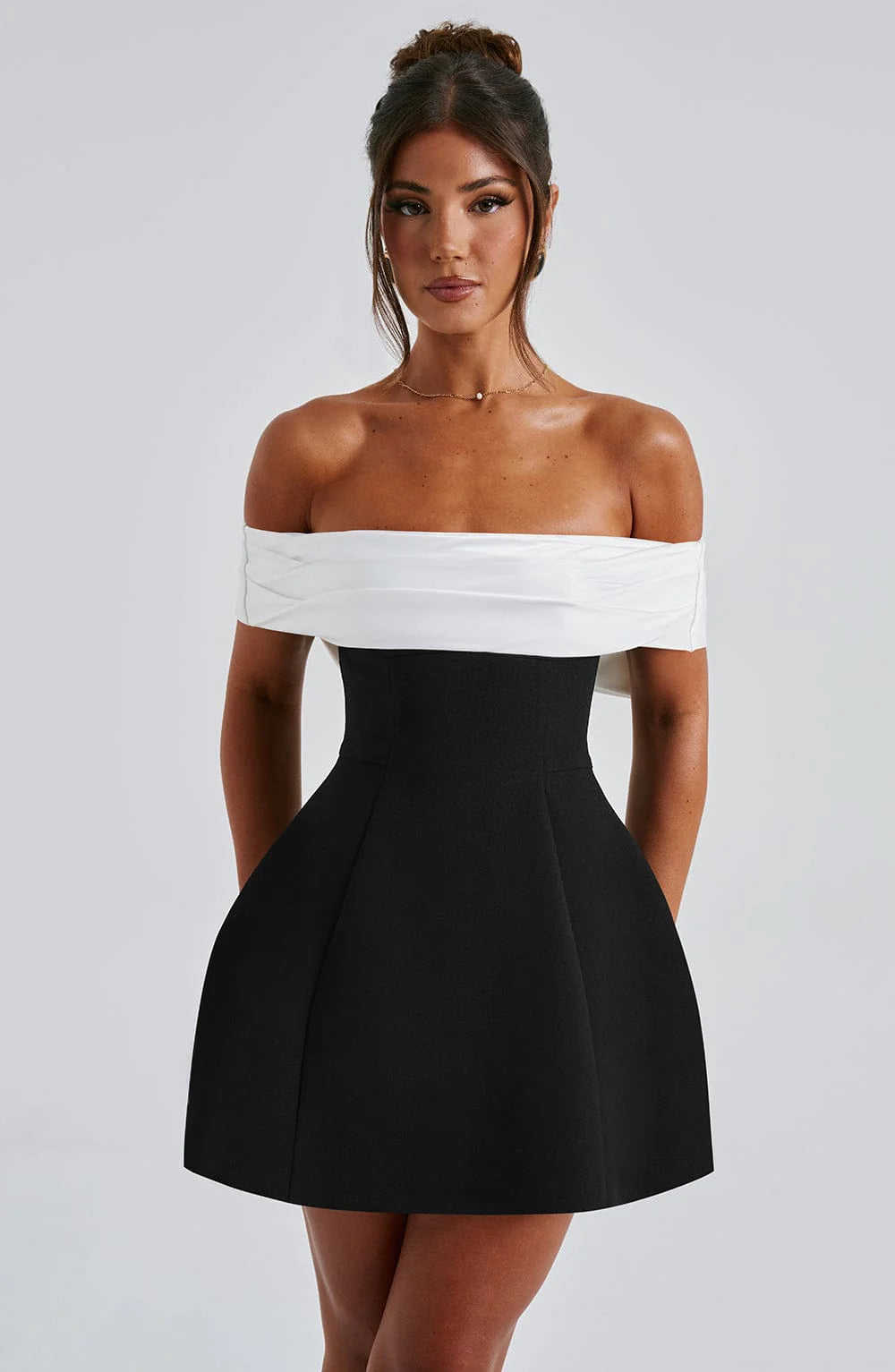 Elegant Chic Off-Shoulder Mini Dress