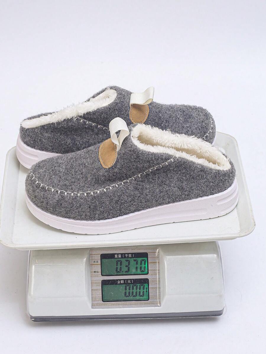 Women's Comfortable Plush Slip-On Flat Short Boots, Winter,Fur Boots