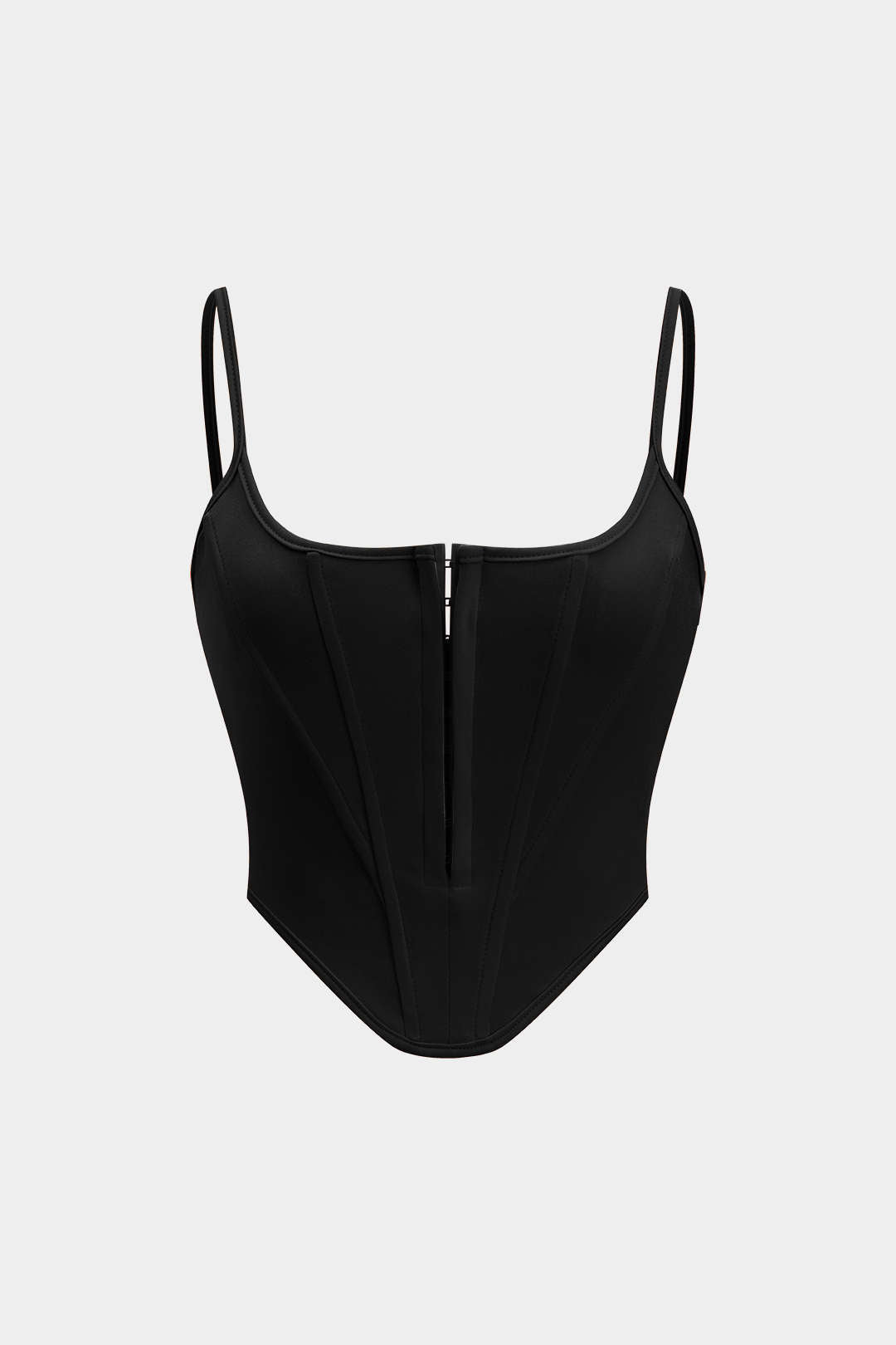 Solid Bustier Corset Tank Top