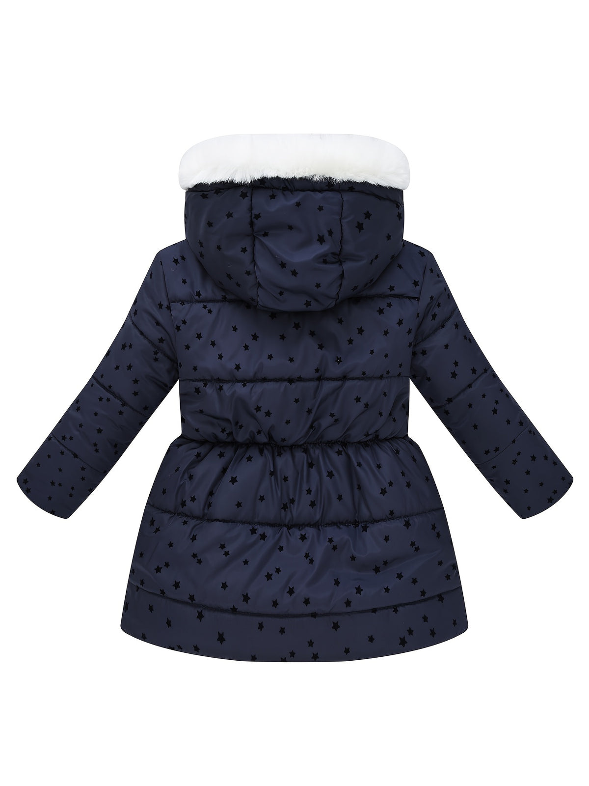 The new children's coat for autumn and winter features fashionable prints for girls. It is a long, waist-cinching, heart-shaped flocked fabric coat for children, full of childlike fun and still fashionable! The touch is delicate and Light Beige-friendly,
