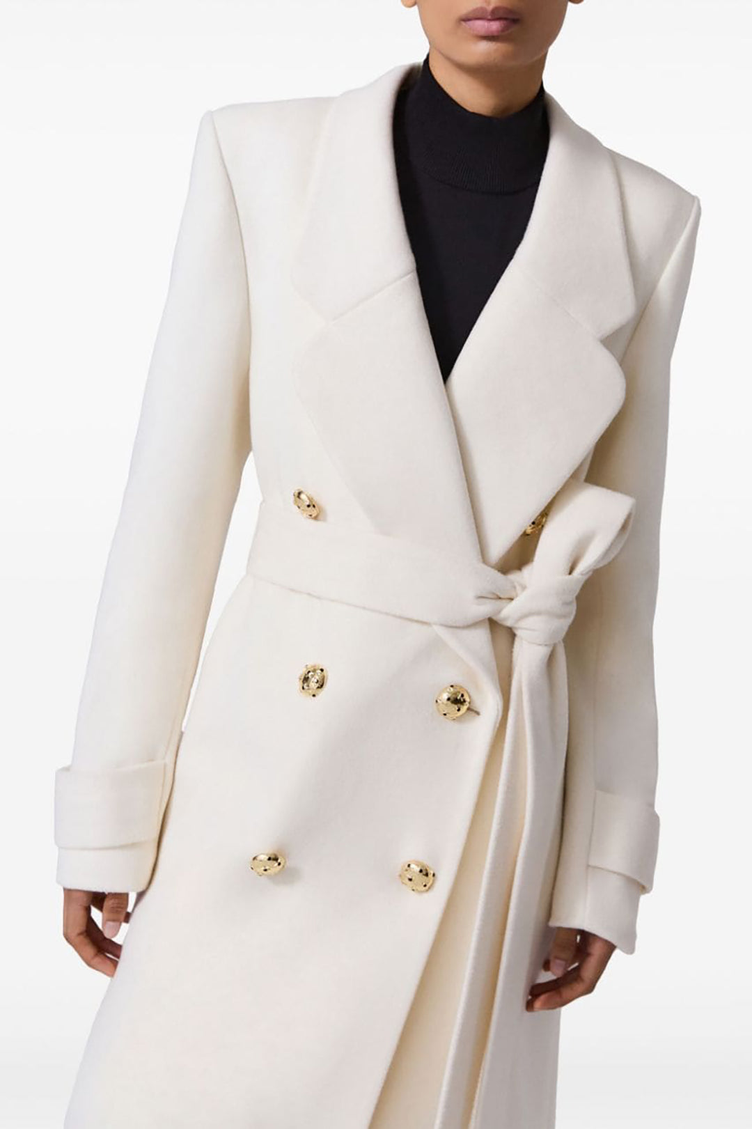 Long Double Breasted Trench Coat