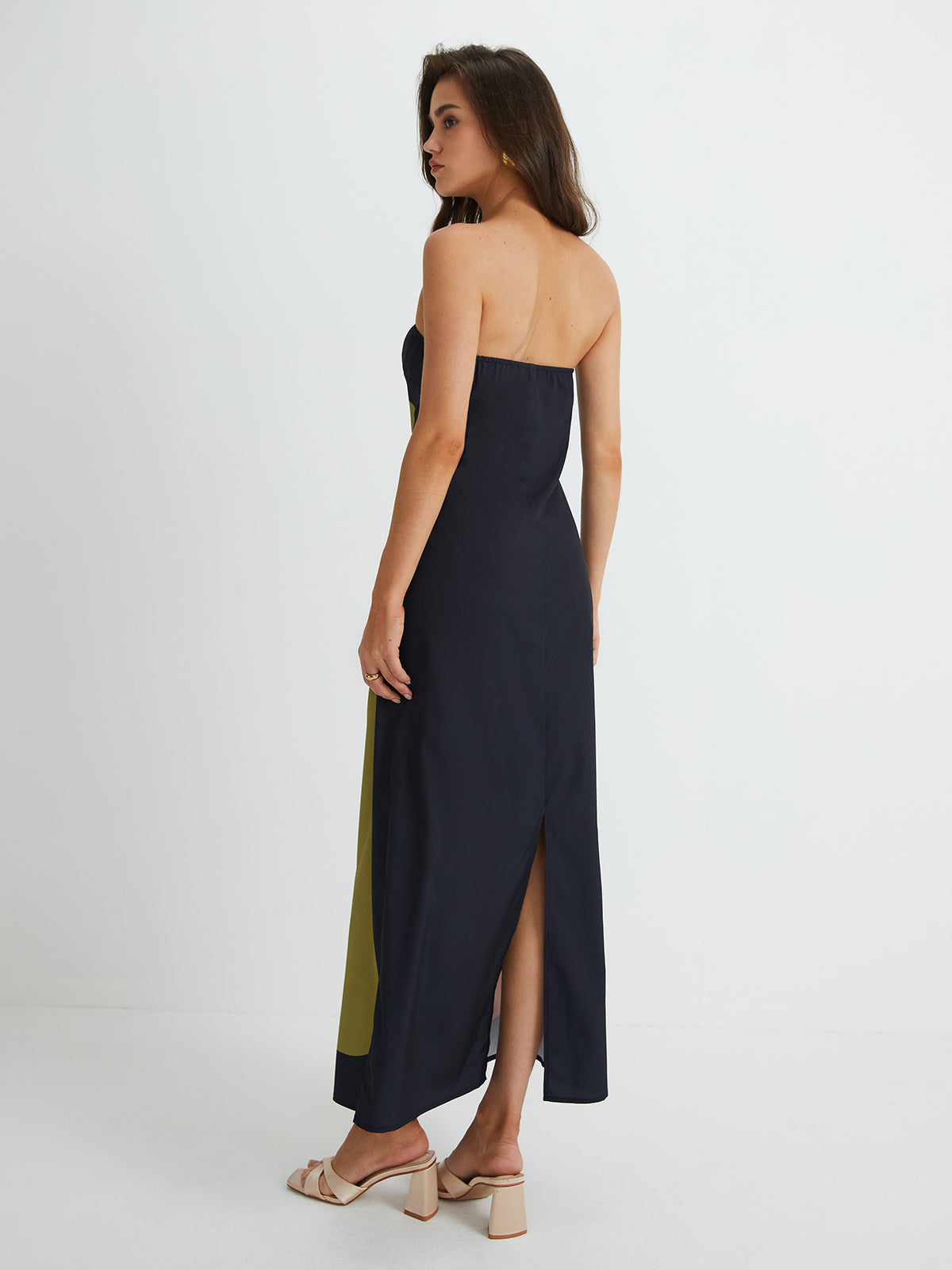 Abstract Floral Midi Dress