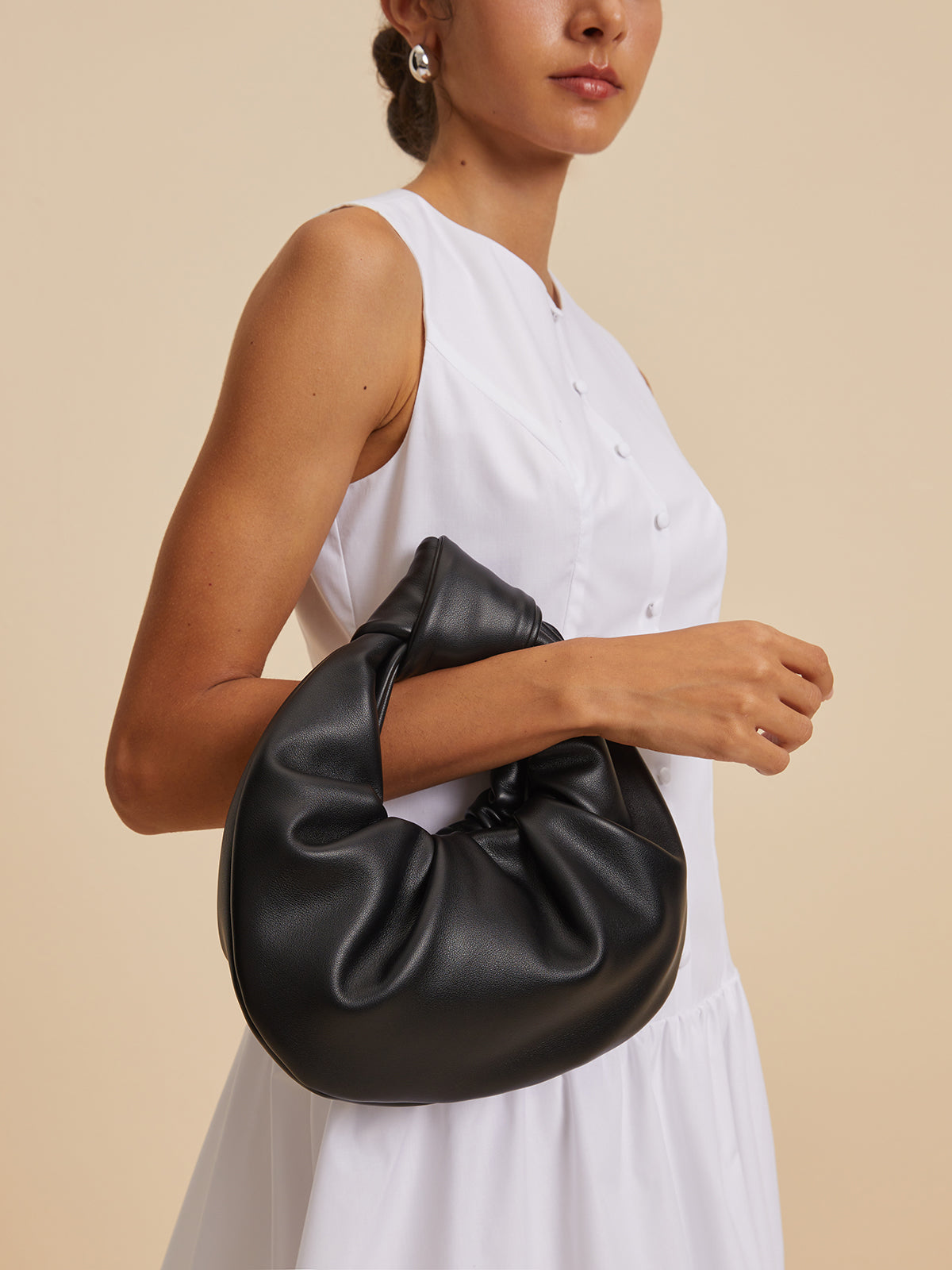 Soft Faux Leather Cloud Hobo Bag