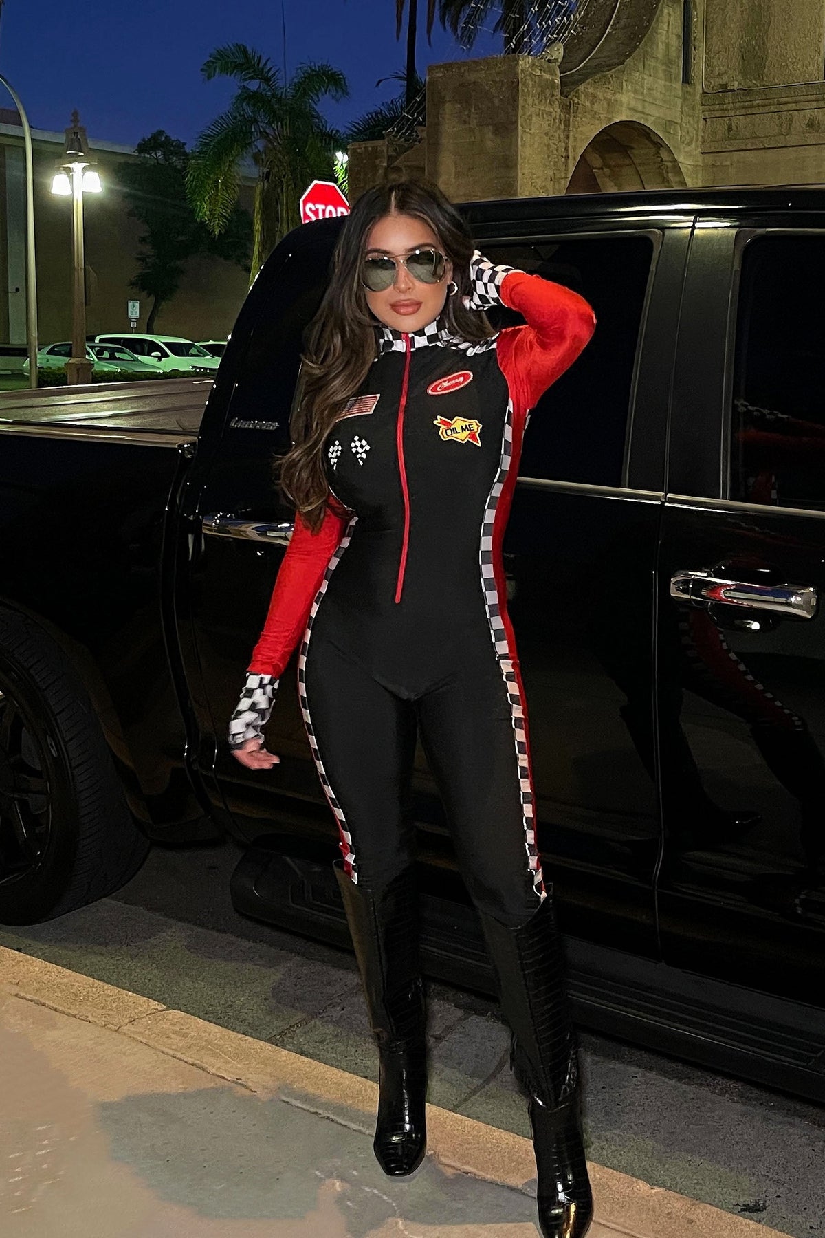 Burning Rubber 3 Piece Costume Set - Black