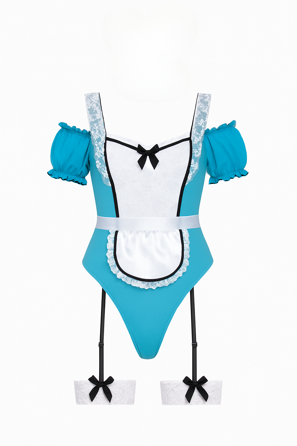 Lost In Wonderland 4 Piece Costume Set - Blue/combo