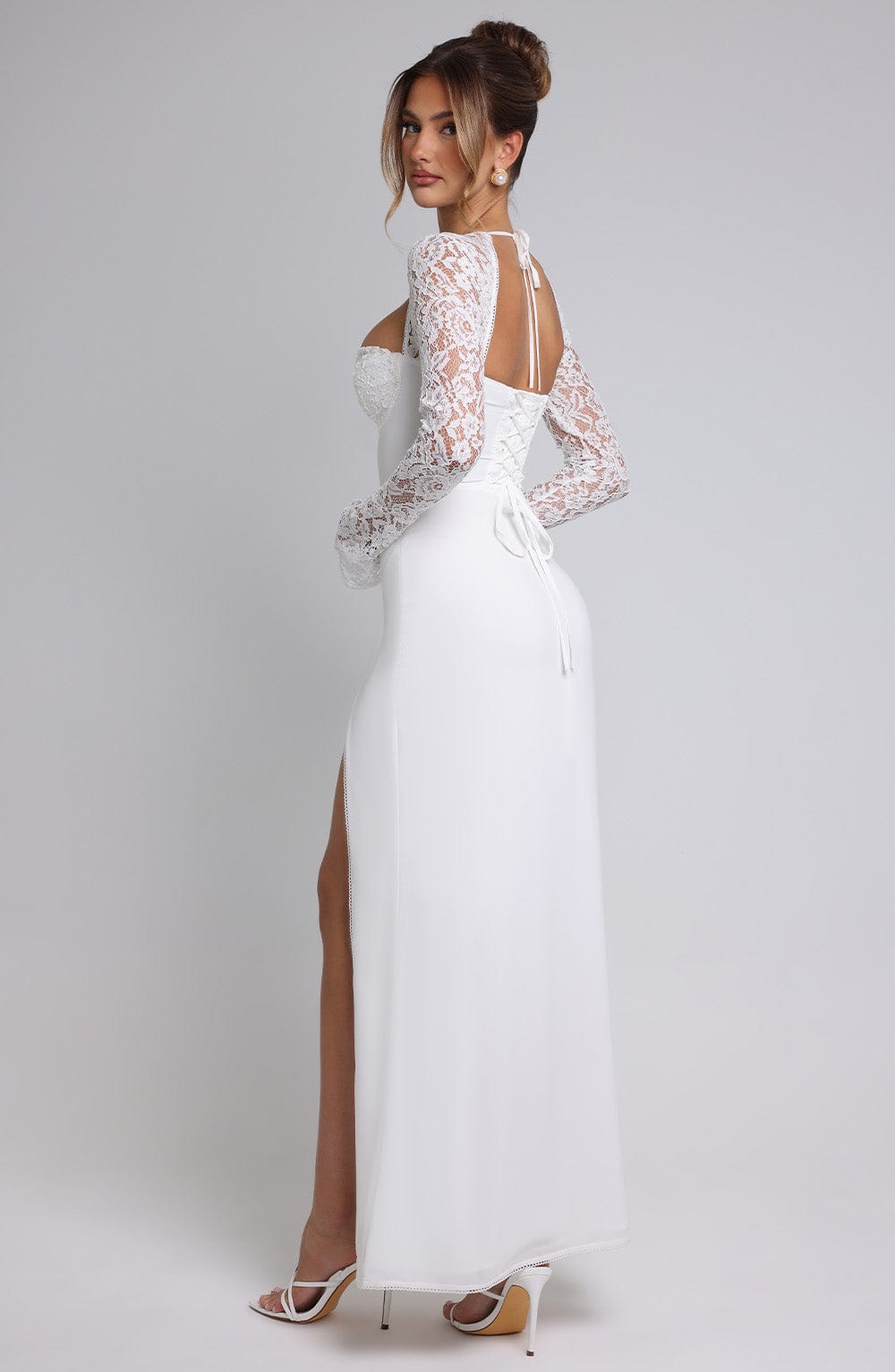 Lace Long Sleeve Maxi Dress