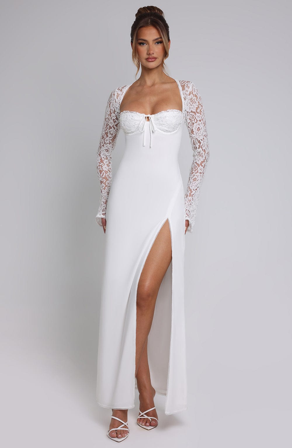 Lace Long Sleeve Maxi Dress